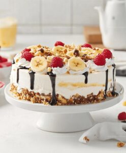 Chilled Banana Split Cheesecake Recipe
