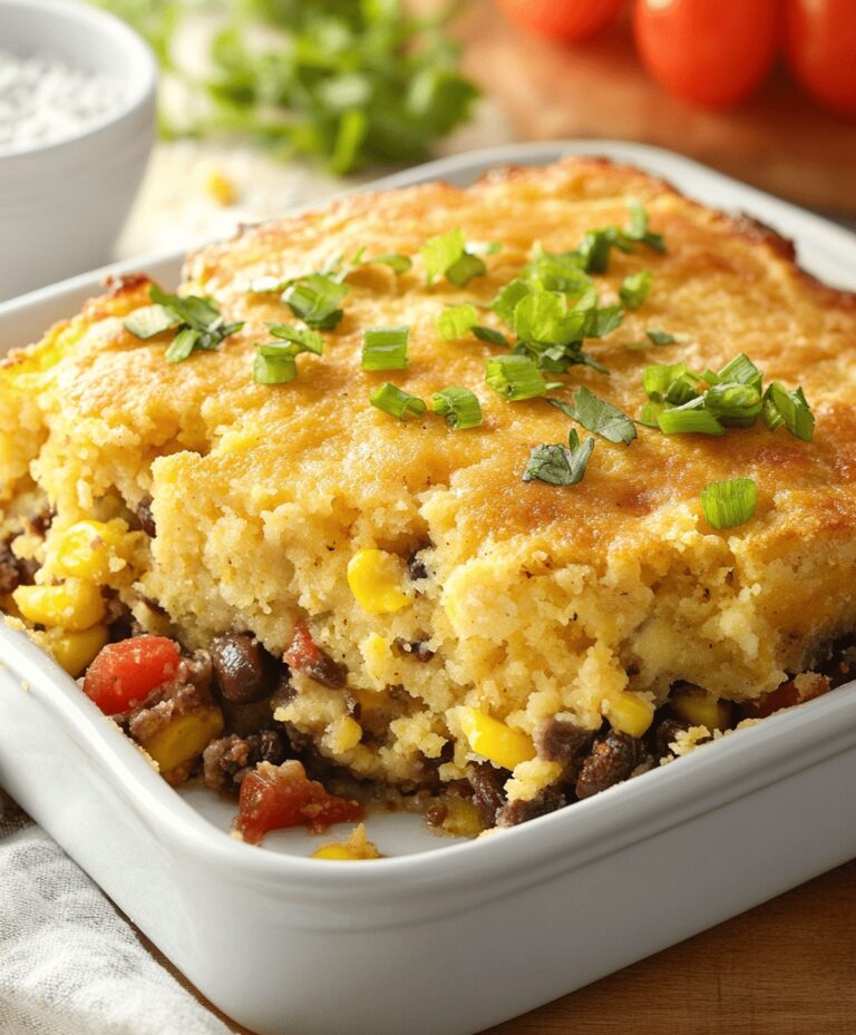 Easy Cowboy Cornbread Casserole Recipe