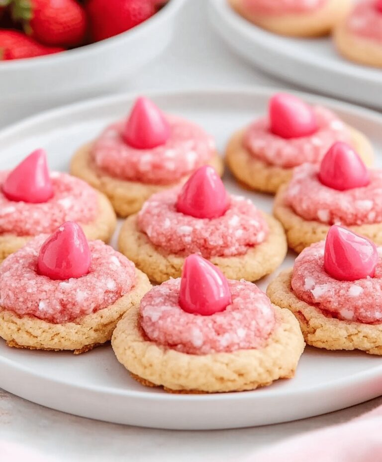 Strawberry Kiss Cookies Recipe
