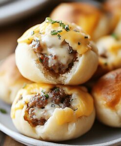 Garlic Parmesan Cheeseburger Bombs Recipe