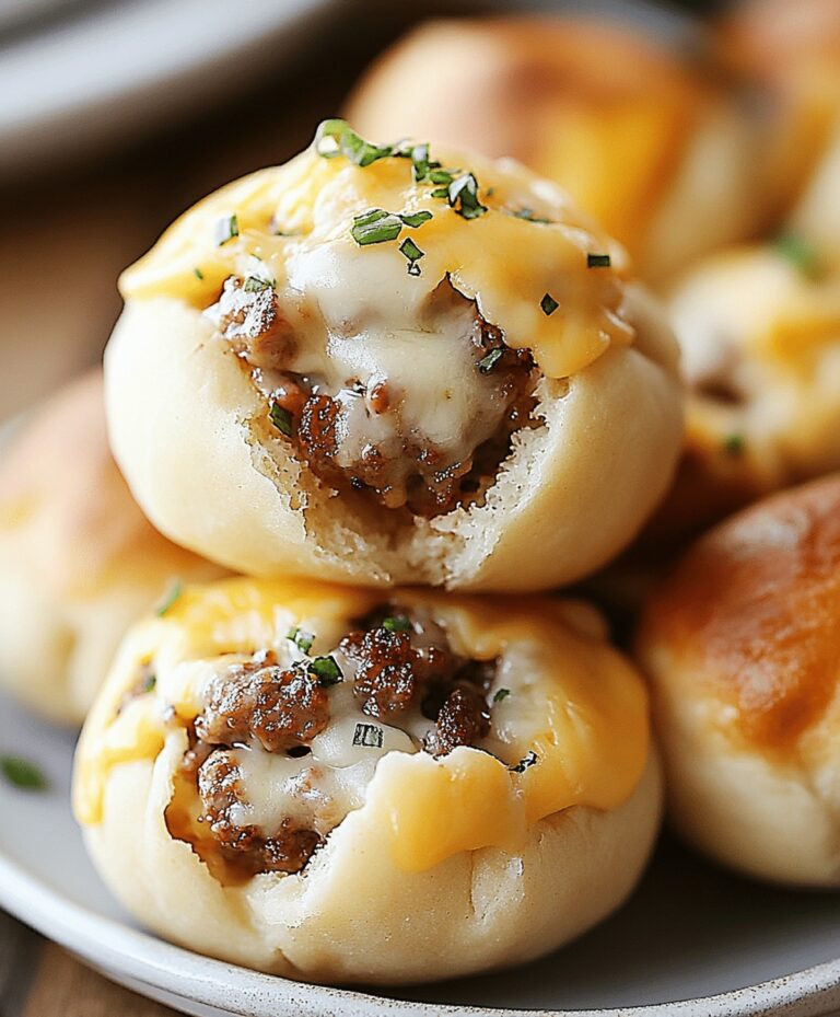 Garlic Parmesan Cheeseburger Bombs Recipe