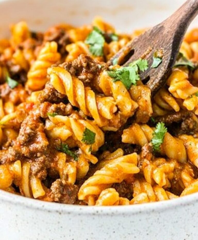Cheesy Enchilada Pasta Recipe
