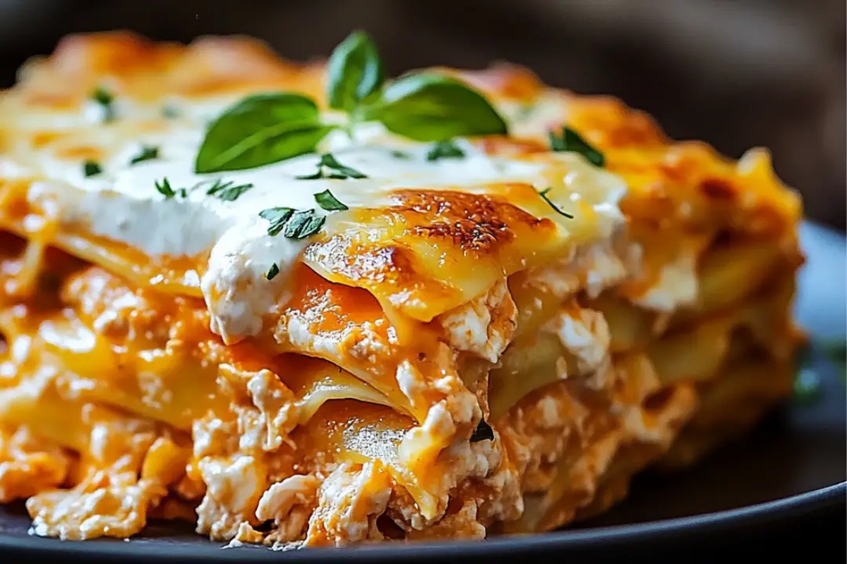 Buffalo Chicken Lasagna With A Ranch Twist Recipe