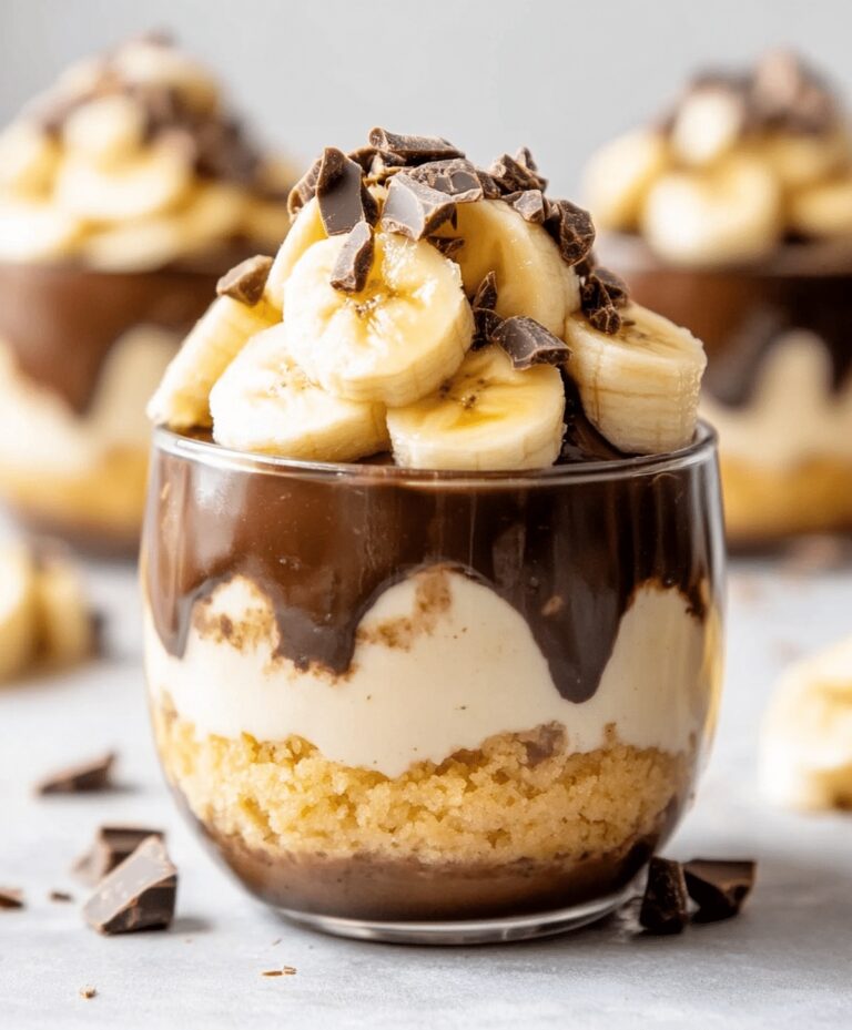 Creamy Chocolate Covered Banana Pudding Cups Recipe