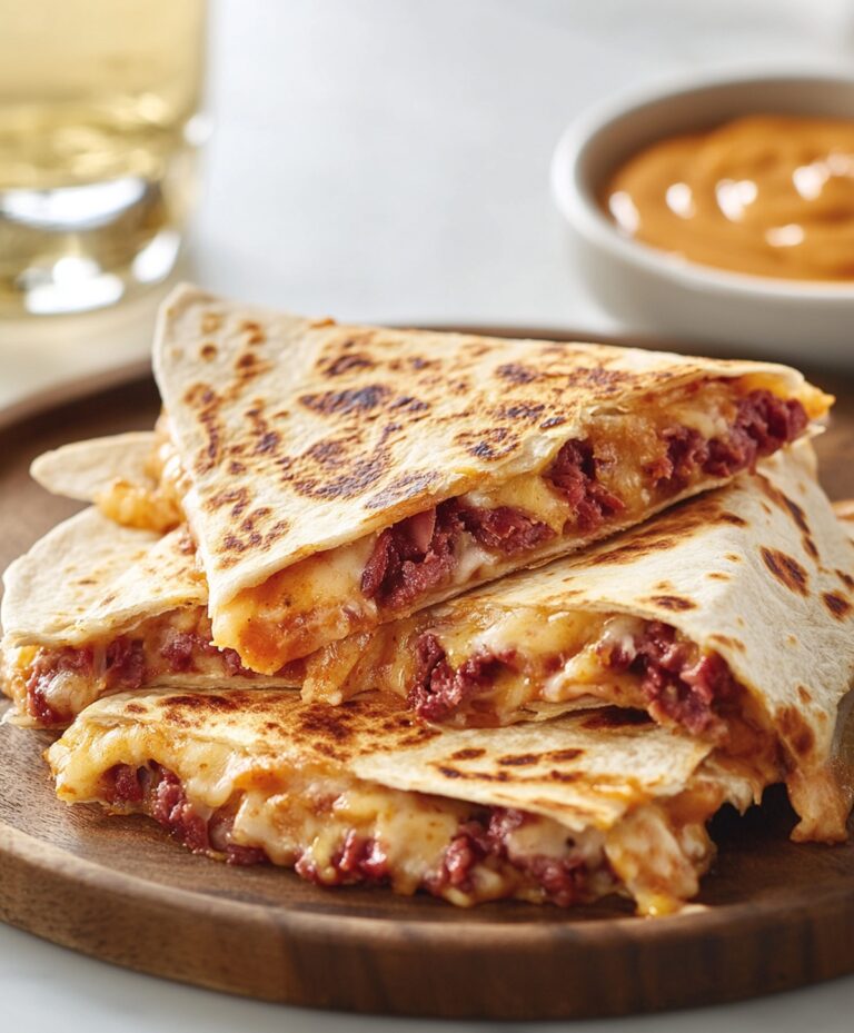 Crispy Reuben Quesadillas Recipe