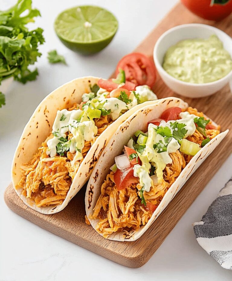 Slow Cooker Queso Chicken Tacos Recipe