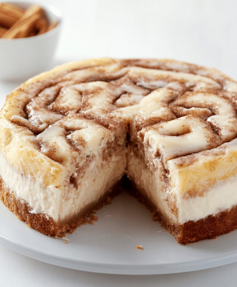Cinnamon Roll Cheesecake Recipe