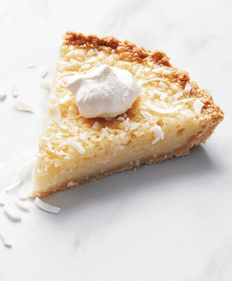 Easy Coconut Pie Recipe