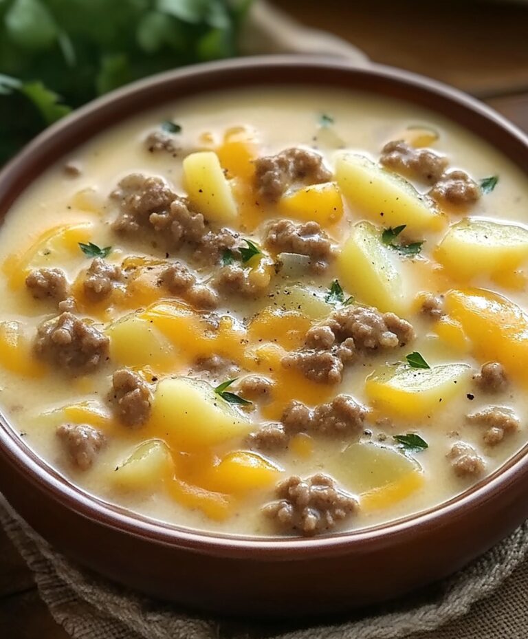 Creamy Hamburger Potato Soup Recipe