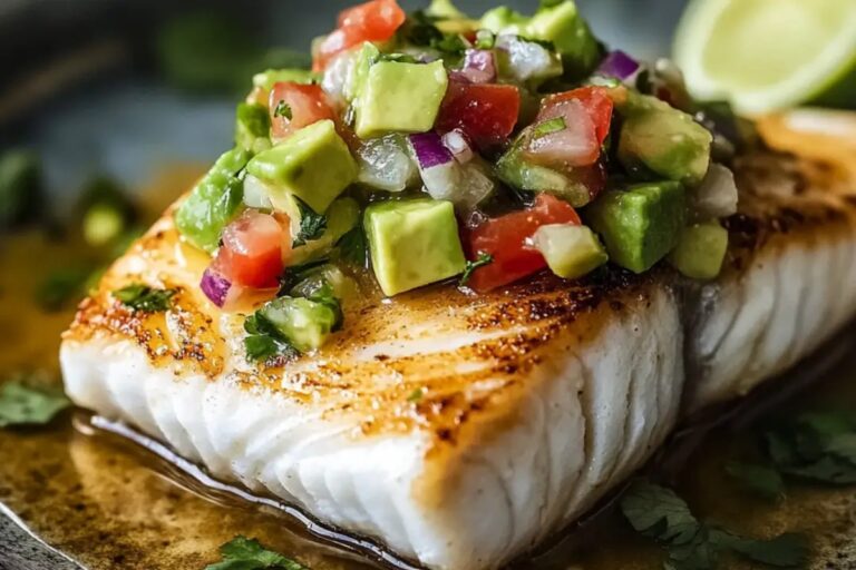 Coconut Lime Fish With Avocado Salsa Recipe