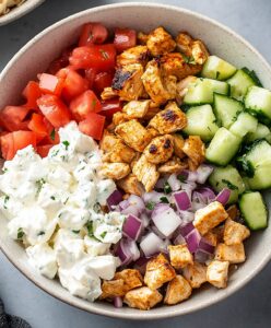 Tasty Chicken Gyro Bowls Recipe