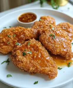 Baked Crunchy Hot Honey Chicken Recipe