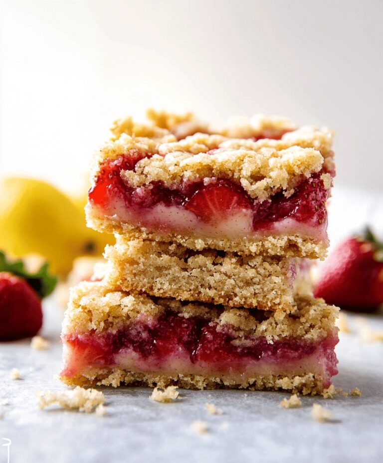 Lemon Strawberry Crumb Bars Recipe