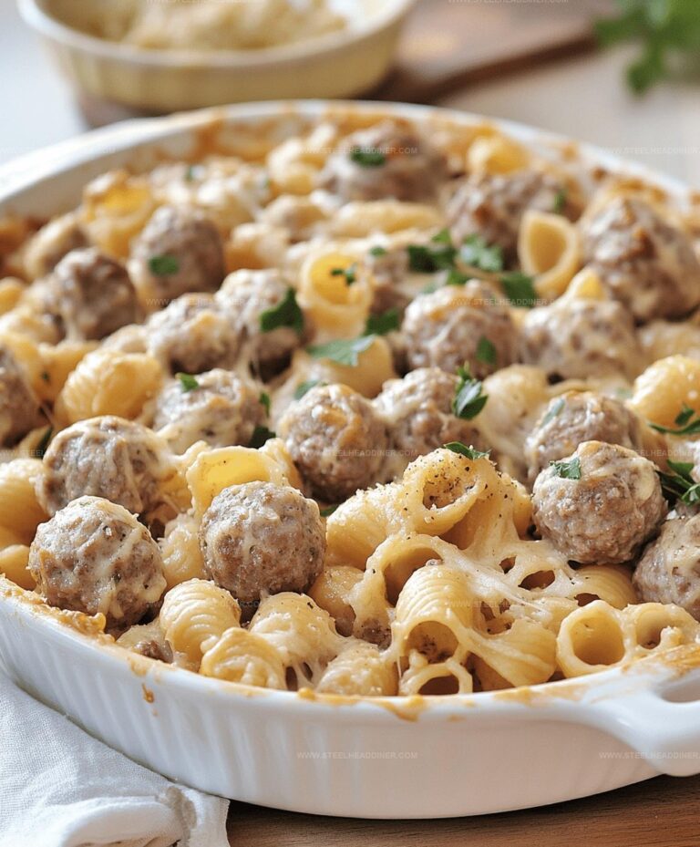 Swedish Meatball Pasta Bake Recipe