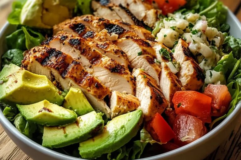 Grilled Chicken & Avocado Salad Bowl Recipe