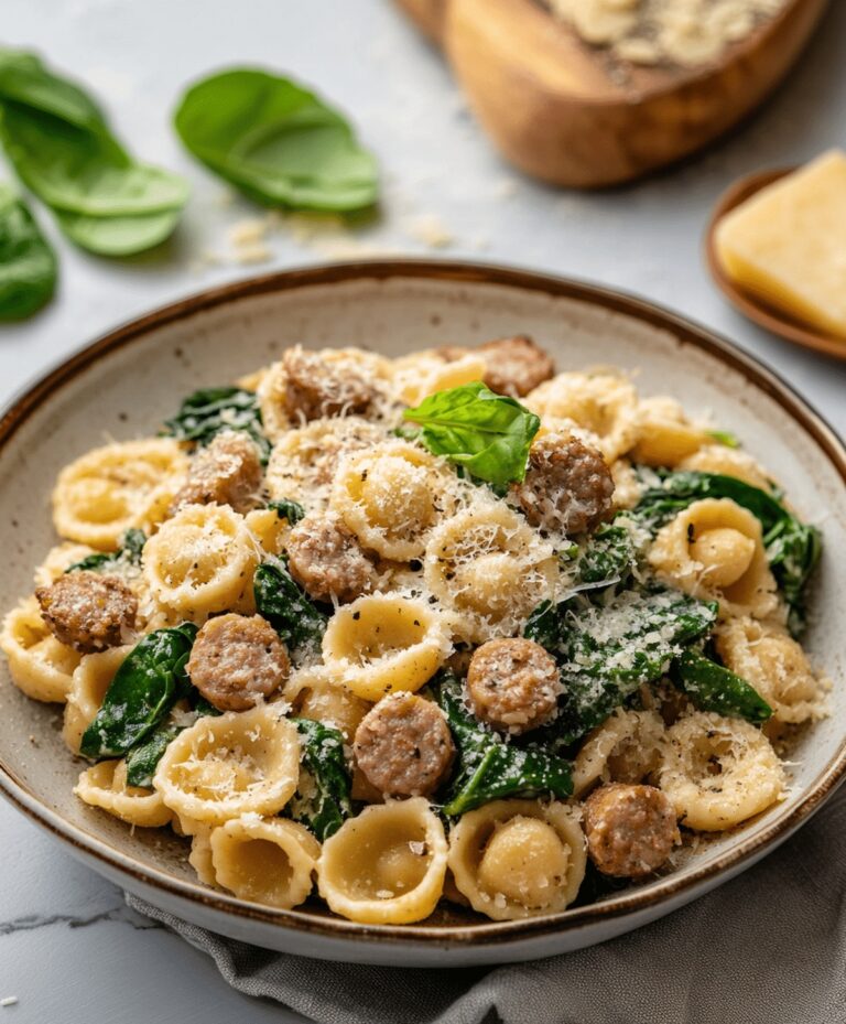 Orecchiette With Sausage And Spinach Recipe