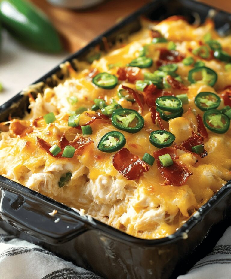 Spicy Jalapeno Popper Chicken Casserole Recipe