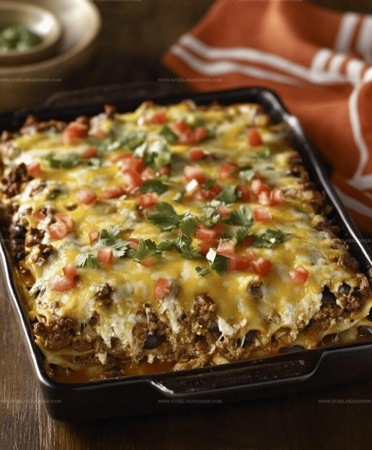 Cheesy Mexican Lasagna Recipe