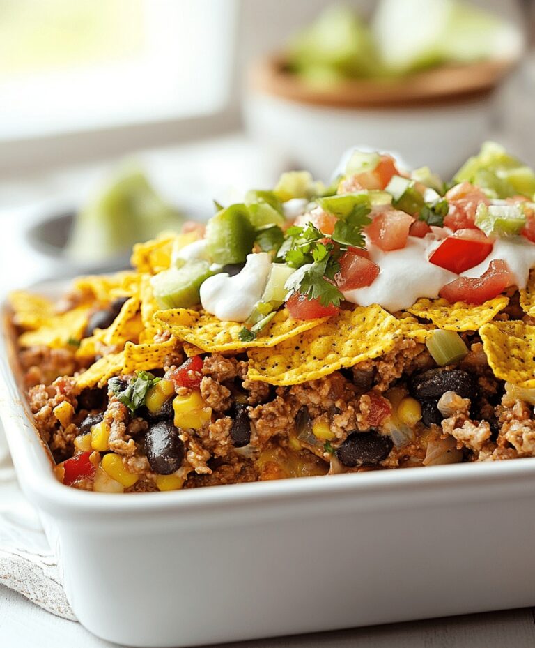 Cheesy Taco Casserole With Fritos Recipe