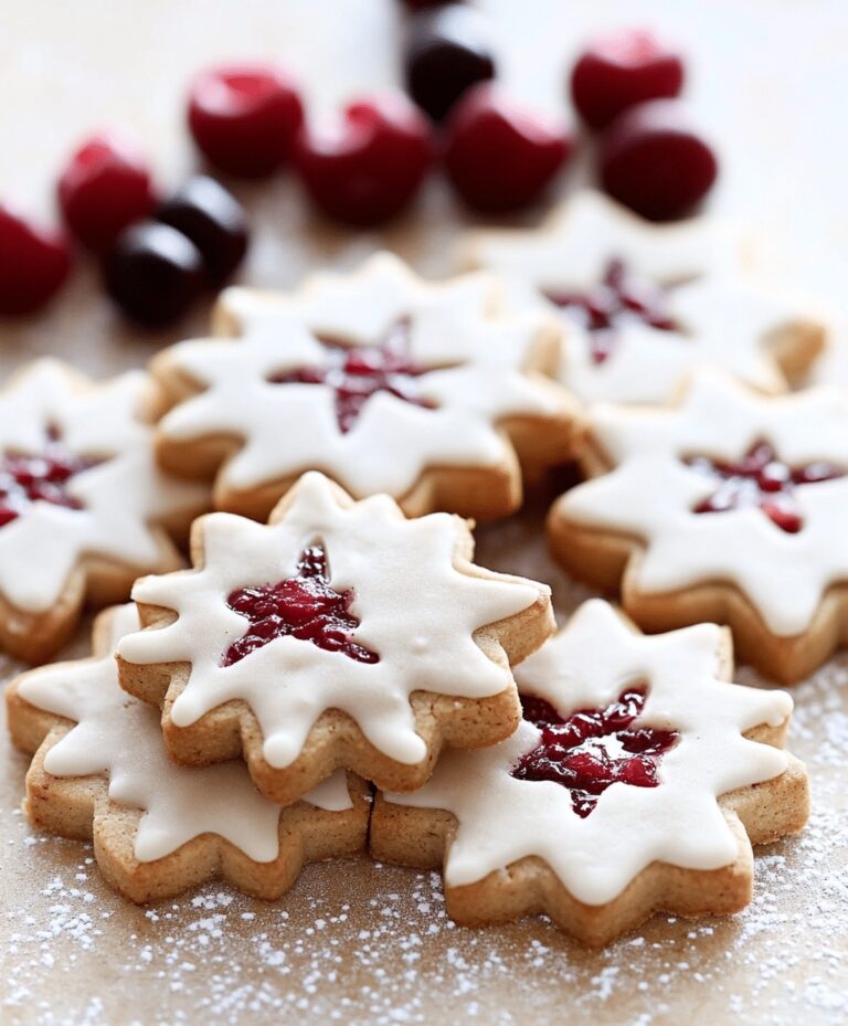 Cherry Almond Linzer Cookies Recipe