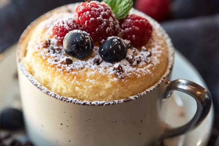 Easy Cottage Cheese Mug Cake Recipe