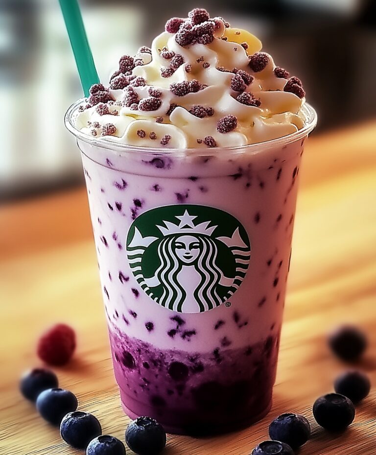 Refreshing Pineapple Blueberry Frappuccino Recipe