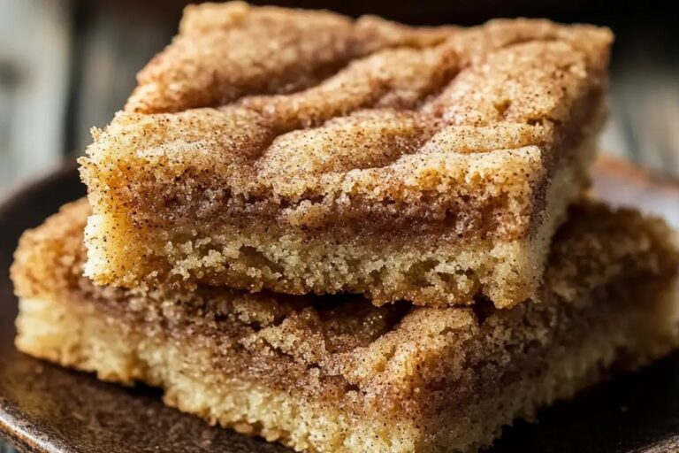 Chewy Snickerdoodle Cookie Bars Recipe