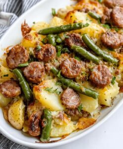 Sausage Green Bean Potato Casserole Recipe