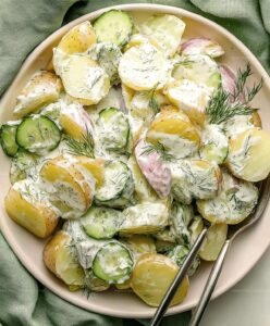 Potato And Cucumber Salad With A Creamy Dill Dressing Recipe