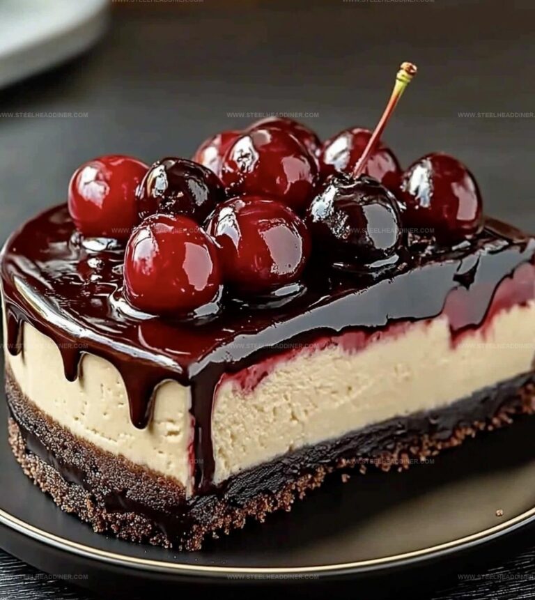 Delicious Cherry Chocolate Cheesecake Recipe