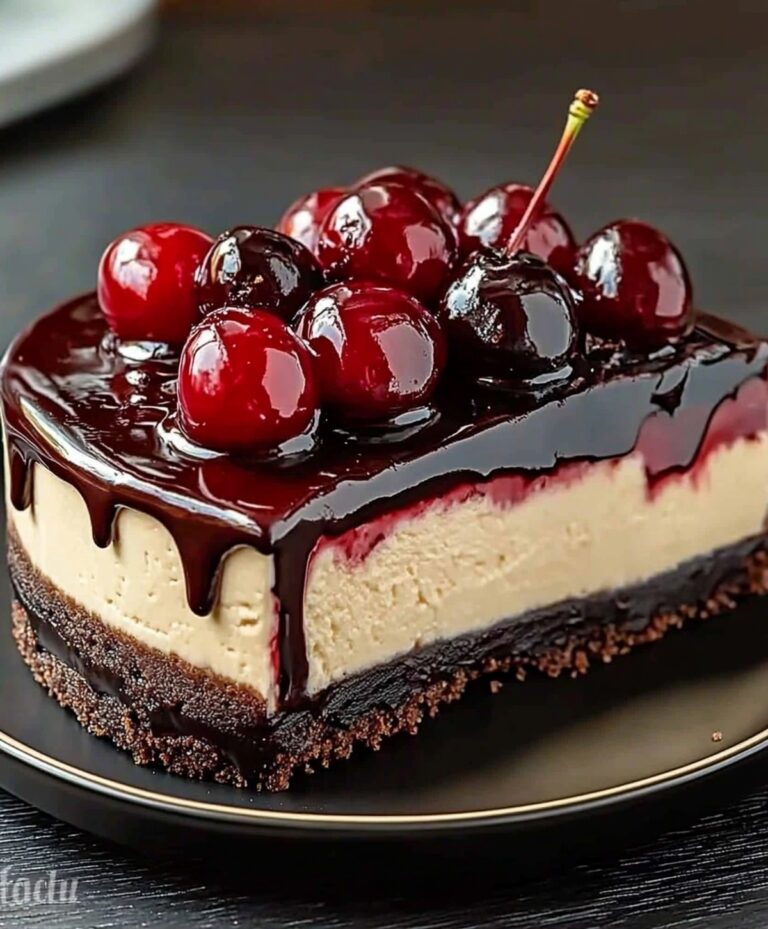 Delicious Cherry Chocolate Cheesecake Recipe