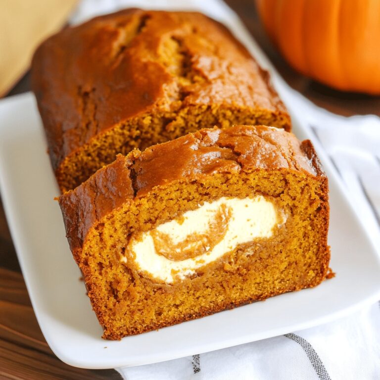 Cream Cheese Filled Pumpkin Bread Recipe