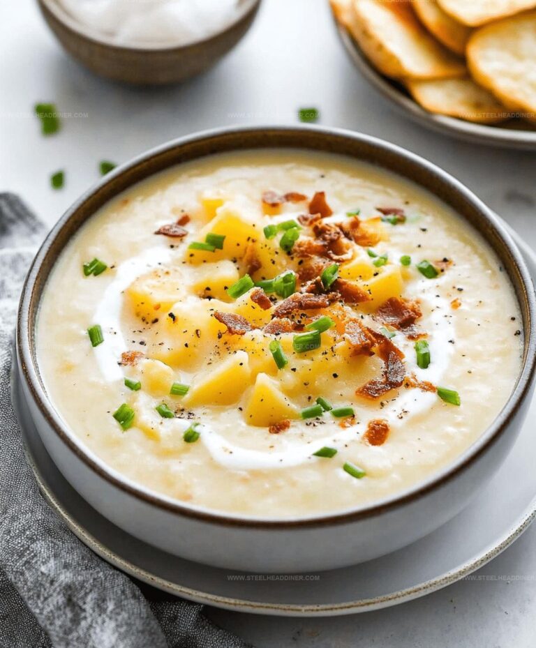 Cheddar Broccoli Potato Soup Recipe