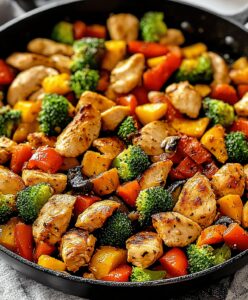 Healthy Chicken And Vegetables Skillet Recipe