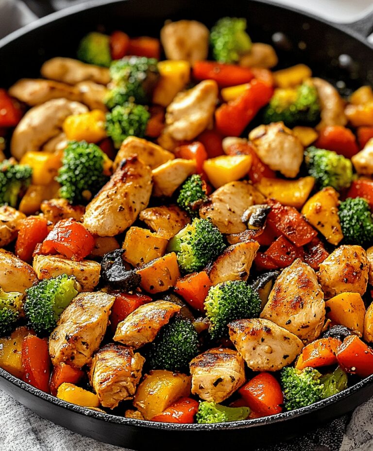 Healthy Chicken And Vegetables Skillet Recipe