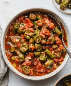 Stewed Okra And Tomatoes Recipe