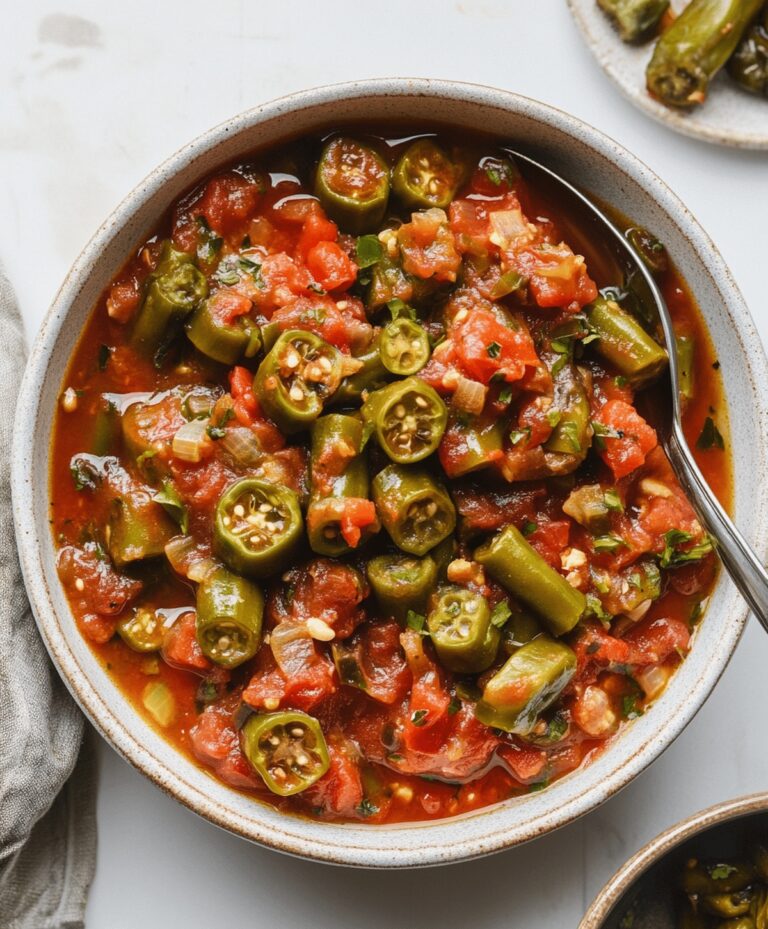 Stewed Okra And Tomatoes Recipe