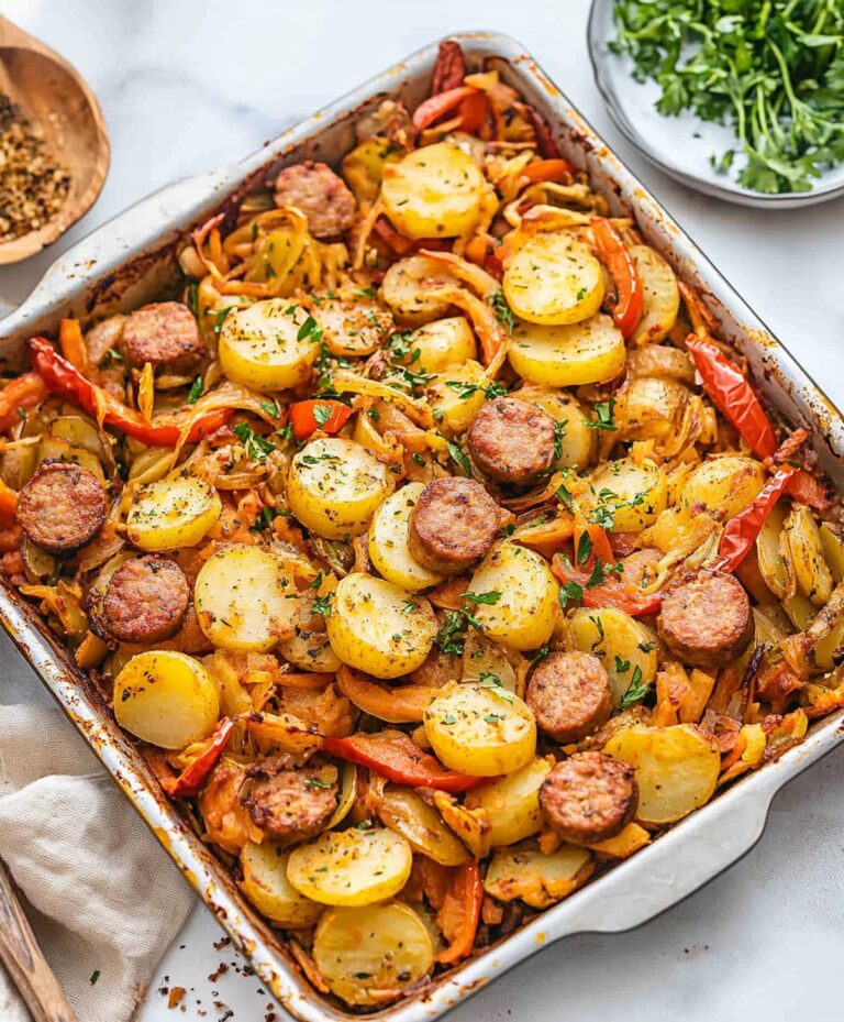 Potato, Pepper, And Sausage Bake Recipe