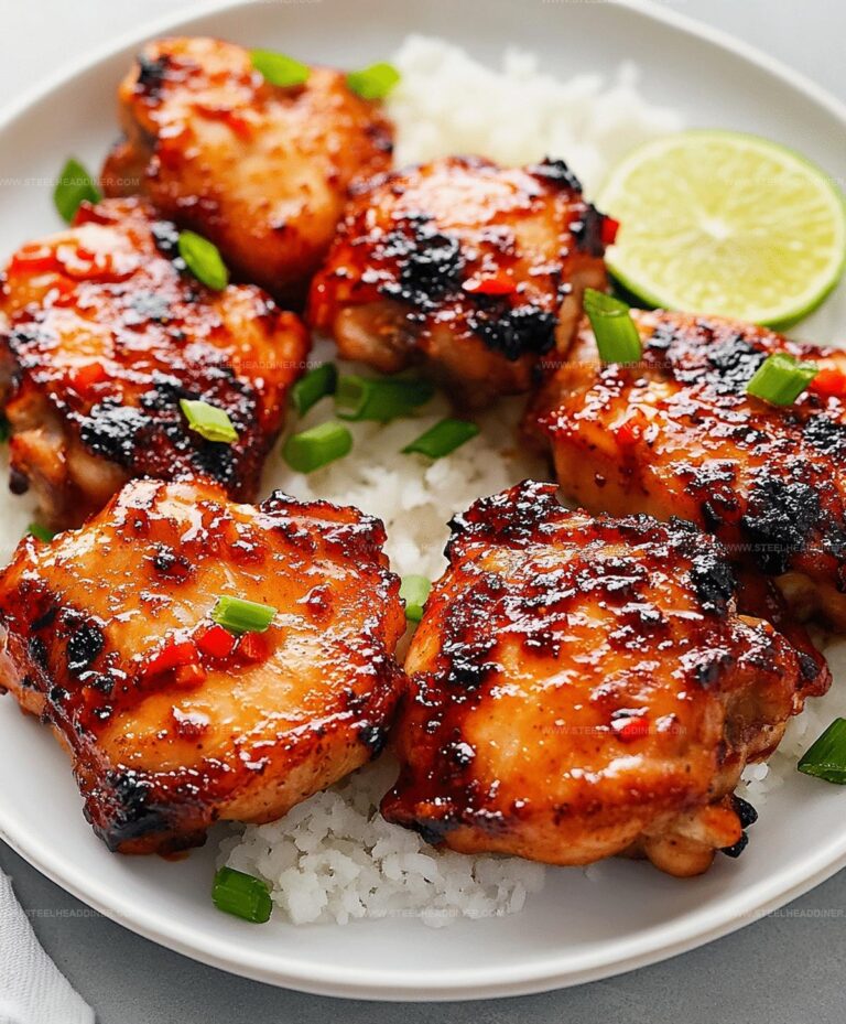 Sticky Sweet Chili Chicken Thighs Recipe