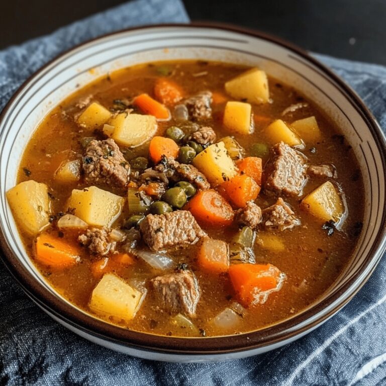 Old-fashioned Vegetable Beef Soup Recipe