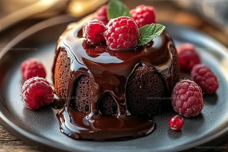 Valentines Day Chocolate Raspberry Lava Cake Recipe