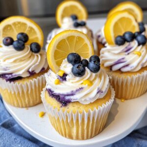 Lemon Blueberry Cupcakes Recipe