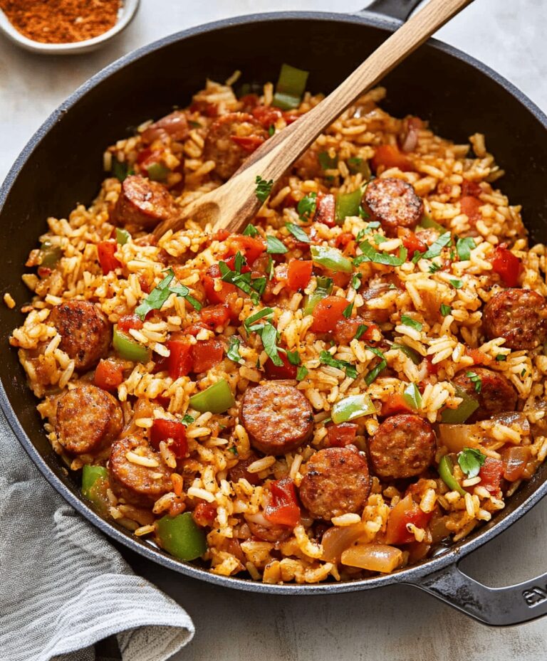 Cajun Sausage And Rice Skillet Recipe