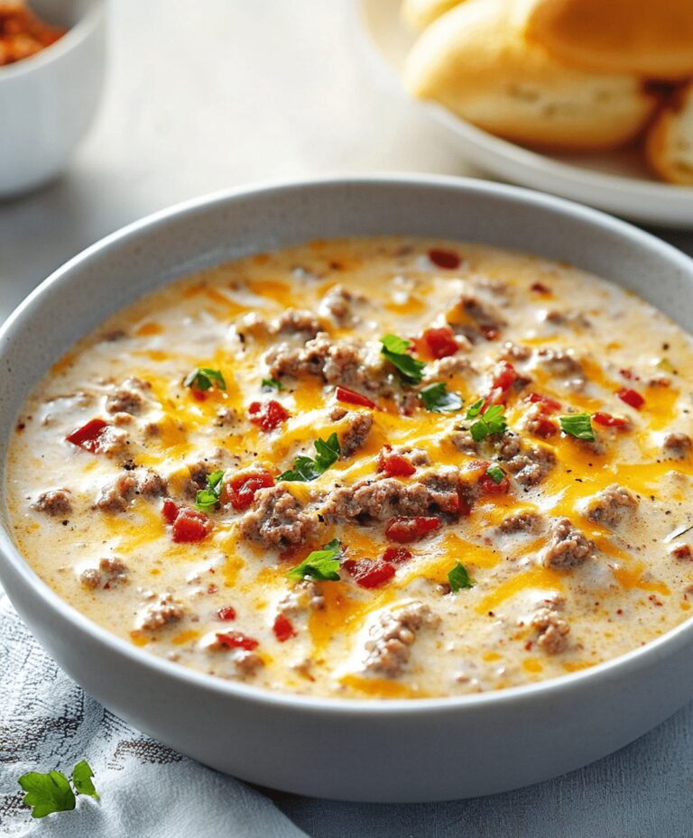 Creamy Cheeseburger Soup Recipe
