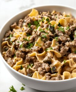 Easy Ground Beef Stroganoff Recipe