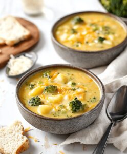 Broccoli Potato Cheese Soup Recipe