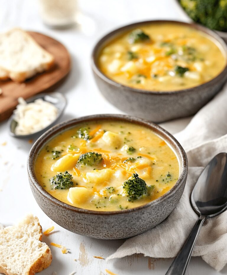 Broccoli Potato Cheese Soup Recipe