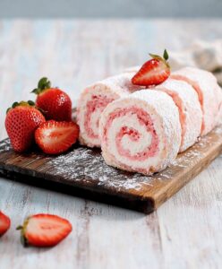 Sweet Strawberry Shortcake Cheesecake Rolls Recipe