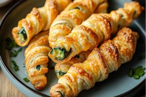 Cheesy Jalapeno Popper Puff Pastry Straws Recipe