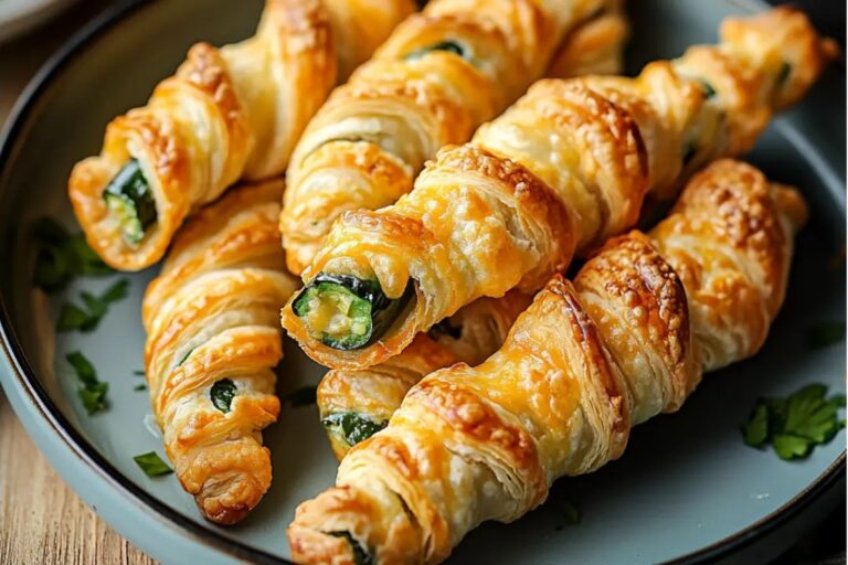 Cheesy Jalapeno Popper Puff Pastry Straws Recipe